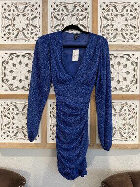 Windsor Impeccable Shine Glitter Mesh Party Dress